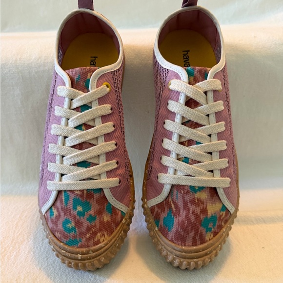 Womens Havaianas TNS Mix Print Sneakers Size 7 1/2 US, 39 EU New no Box - Picture 3 of 8